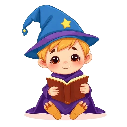 Syllable Smash wizard mascot